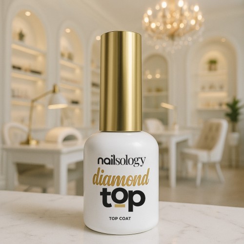 Clavier Nailsology Diamond Top Coat nabłyszczający lakier nawierzchniowy do manicure hybrydowego