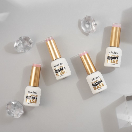 Clavier Nailsology Diamond Rubber Base DB01 Chiquite baza hybrydowa do paznokci z eleganckim blaskiem