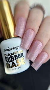 Clavier - Nailsology Baza DIAMOND RUBBER BASE DB07 Lady Elegance, do paznokci, do lakierów hybrydowych, 8ml