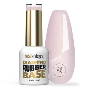 Clavier - Nailsology Baza DIAMOND RUBBER BASE DB03 Rosy Girl, do paznokci, do lakierów hybrydowych, 8ml
