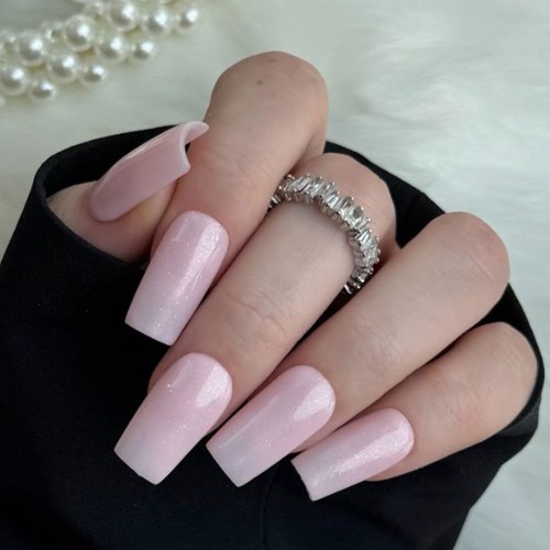 Clavier Nailsology Diamond Rubber Base DB03 Rosy Girl baza hybrydowa z eleganckim połyskiem