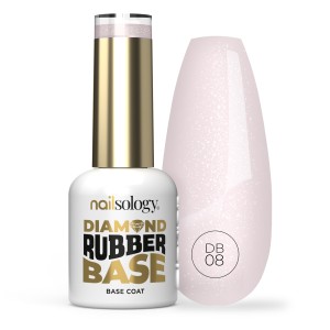 Clavier - Nailsology Baza kauczukowa DIAMOND RUBBER BASE DB08 Pearly Bride, do paznokci, do lakierów hybrydowych, 8ml