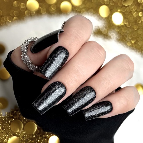 Clavier - Nailsology Top brokatowy do paznokci hybrydowych Sun Shine, brokat złoty, 8ml