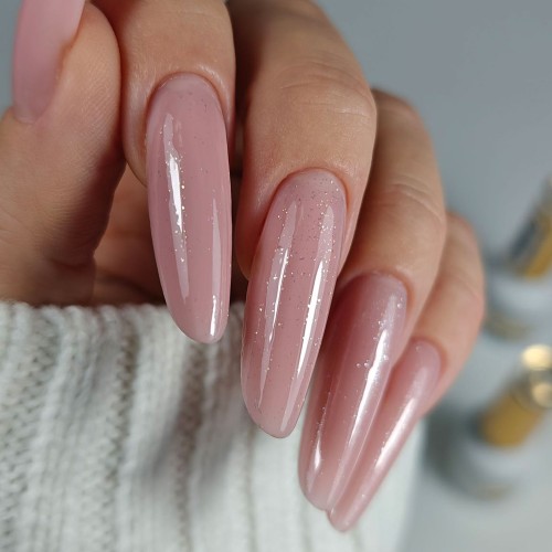 Clavier Nailsology Top brokatowy do paznokci hybrydowych Sun Shine złoty blask