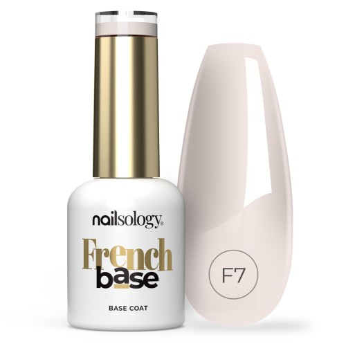 Clavier Nailsology Kolorowa Baza Hybrydowa French Base Yogo Shake F7 8ml, do french manicure, trwałość i estetyka