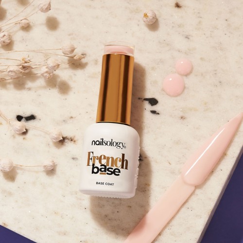 Clavier Nailsology Kolorowa Baza Hybrydowa French Base Yogo Shake F7 8ml, do french manicure, trwałość i estetyka