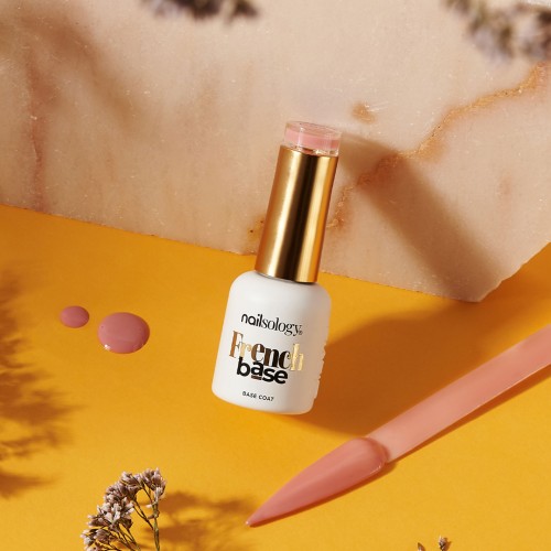 Clavier Nailsology Kolorowa Baza Hybrydowa French Base Cutie Pie F4 stylizacja French Manicure
