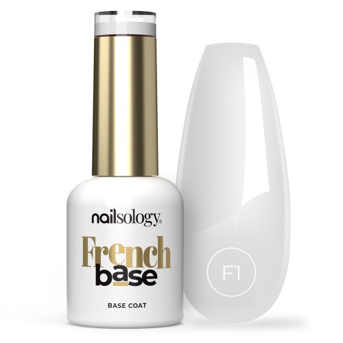Clavier Nailsology Baza French Hybrydowa Milky Way F01 do eleganckiego manicure French