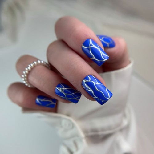 Clavier Nailsology Lakier Hybrydowy 2w1 Silver Sheen 8ml do zdobień paznokci