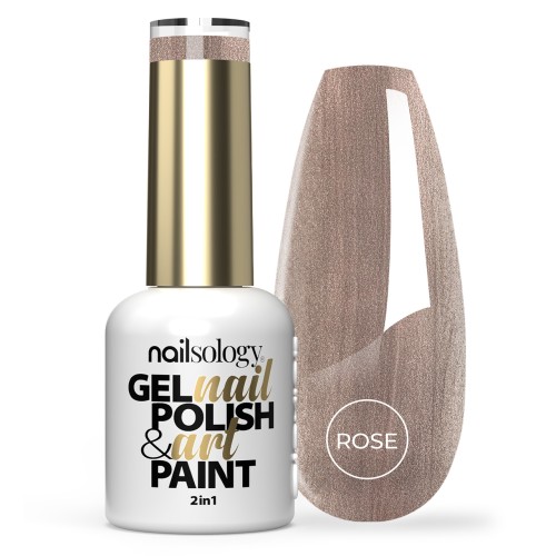 Clavier Nailsology Lakier hybrydowy Rose Glamour 2w1 do zdobień
