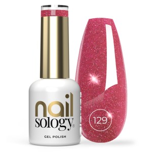 Clavier - Nailsology Lakier Hybrydowy z efektem Flash, Lambada Pink 129, 8ml