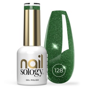 Clavier - Nailsology Lakier Hybrydowy z efektem Flash, brokatowy, Green Twilight 128, 8ml