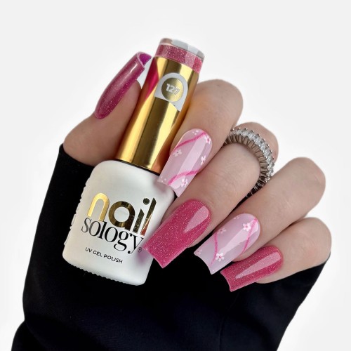 Clavier Nailsology Lakier hybrydowy Super Violet 127 z efektem Flash