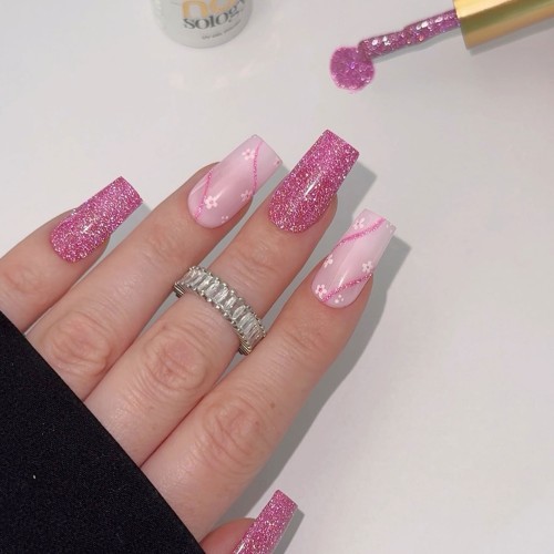 Clavier Nailsology Lakier hybrydowy Super Violet 127 z efektem Flash