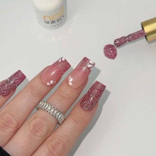 Clavier - Nailsology Lakier Hybrydowy z efektem flash, Hybrydowy, Red Dress Moment 126, 8ml