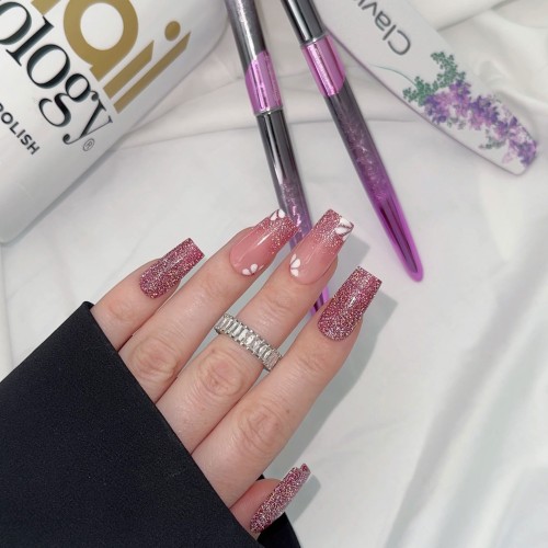 Clavier Nailsology Lakier Hybrydowy Red Dress Moment z efektem flash