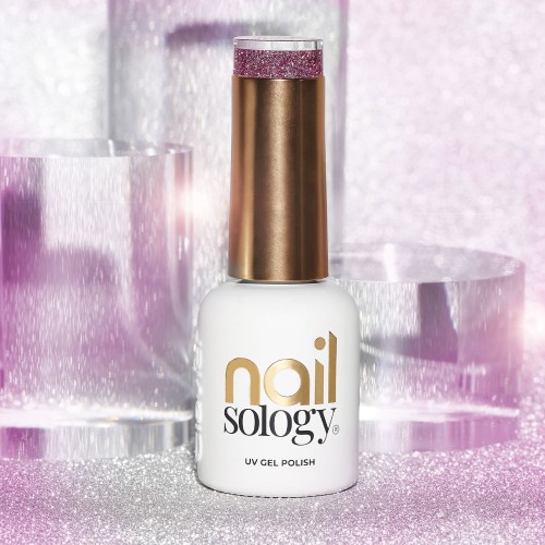 Clavier - Nailsology Lakier brokatowy z efektem Flash, hybrydowy, Hight End Pink 125, 8ml
