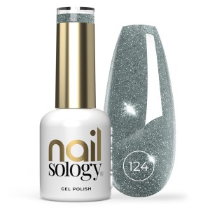 Clavier - Nailsology Lakier brokatowy z efektem Flash, hybrydowy, Sea Life Blue 124, 8ml