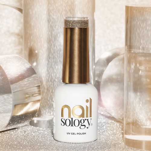 Clavier Nailsology lakier hybrydowy Rose Goddess 121 brokatowy efekt flash