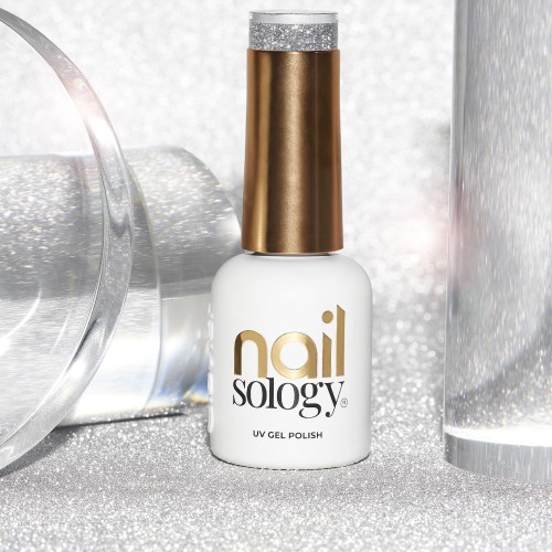 Clavier Nailsology Lakier hybrydowy Silver Divine 120 z efektem flash