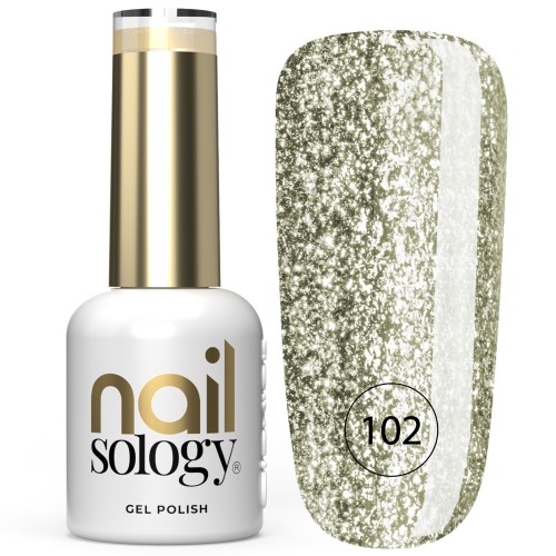 Clavier Nailsology lakier hybrydowy Cold&amp;Gold 102 do trwałego manicure