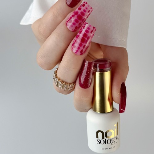 Clavier Nailsology lakier hybrydowy 025 Dry Red do trwałego manicure
