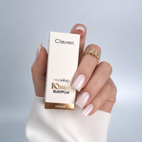 Clavier - Nailsology Żel budujący do paznokci w butelce, IQuick Bottle Gel, Milky Mamma BB05, 8ml