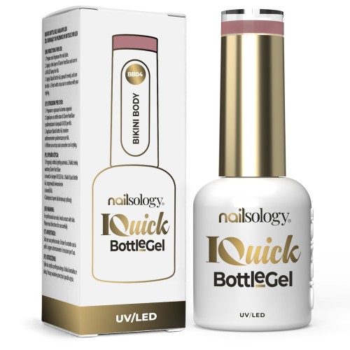 Clavier - Nailsology Żel budujący do paznokci w butelce, IQuick Bottle Gel, Bikini Body BB04, 8ml