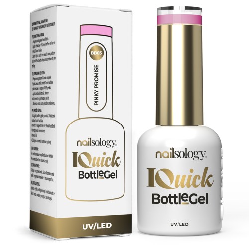 Clavier Nailsology IQuick Bottle Gel BB03 Pinky Promise żel budujący do wzmocnienia paznokci