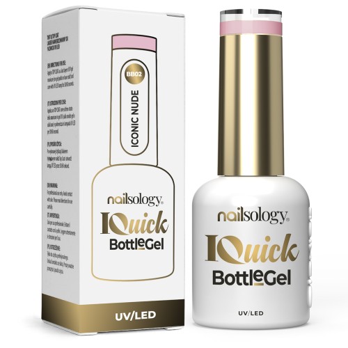 Clavier - Nailsology Żel budujący do paznokci w butelce, IQuick Bottle Gel, Iconic Nude BB02, 8ml