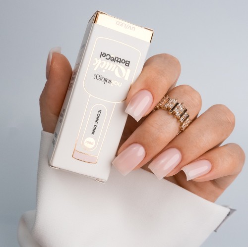Clavier - Nailsology Żel budujący do paznokci w butelce, IQuick Bottle Gel, Iconic Pink BB01, 8ml