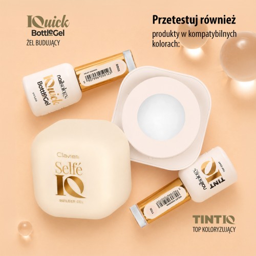 Clavier Samopoziomujący żel budujący Selfe IQ do nadbudowy i przedłużania paznokci, MILKY MAMMA 05, 50g