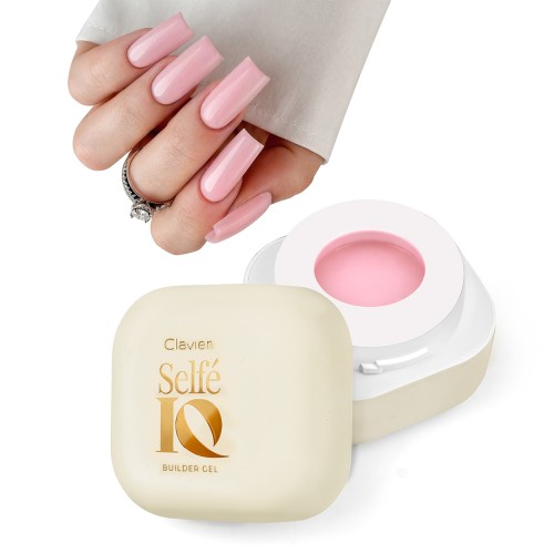 Clavier Żel budujący samopoziomujący Selfe IQ do nadbudowy i przedłużania paznokci, PINKY PROMISE 03, 50g