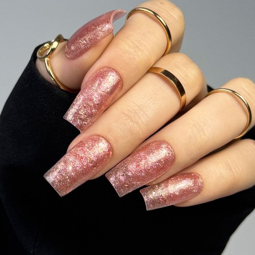 Clavier Ultralśniący żel budujący UltraShining Builder Gel, Glitter & Flakes 04 Call Me Queen, 30g