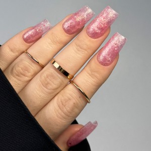 Clavier Ultralśniący żel budujący UltraShining Builder Gel, Glitter & Flakes 02 Principessa, 30g