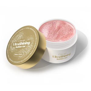 Clavier Ultralśniący żel budujący UltraShining Builder Gel, Glitter & Flakes 03 Your Bestie, 30g