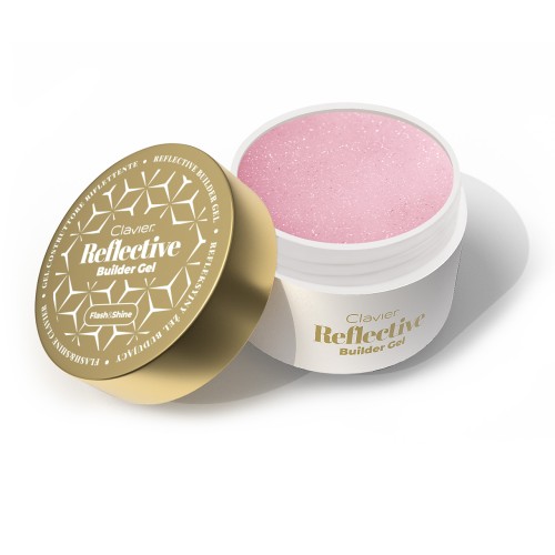 Clavier Refleksyjny żel budujący Reflective Builder Gel Flash & Shine, przedłużanie paznokci, Twinky Pinky 03, 30 g.