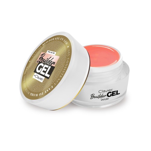 Clavier Żel budujący do paznokci UV/LED builder gel by, PEACH, 10g