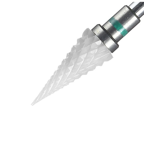 Clavier Frez ceramiczny CONE C mocny zielony do usuwania żelu i akrylu