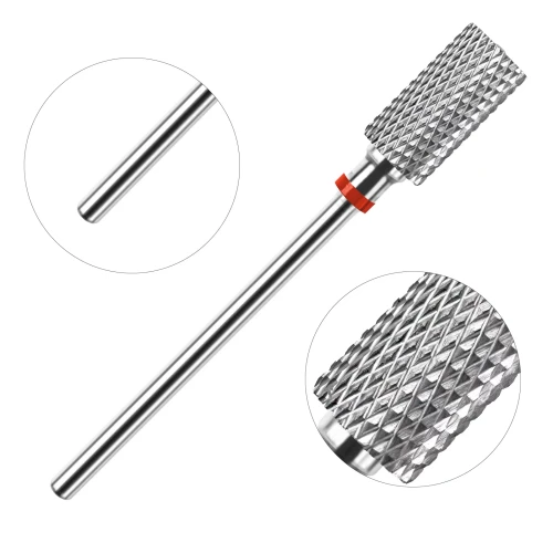 Clavier Frez Karbidowy z Węglika Spiekanego, walec 3/32 Large Barrel Long(F) czerwony (delikatny)