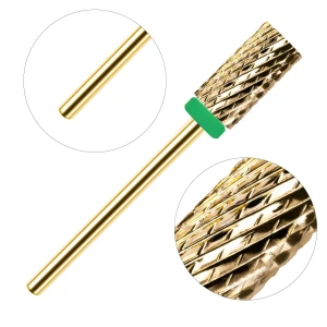 Clavier Frez do żelu karbidowy z węglika spiekanego, walec 3/32 Large Barrel Gold(C) zielony (mocny)