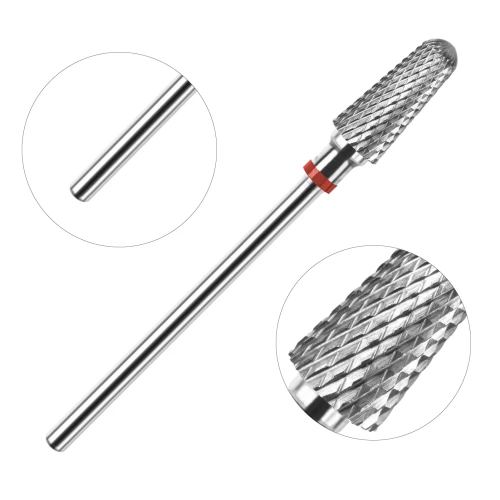 Clavier Frez Karbidowy z Węglika Spiekanego, stożek 3/32 Umbrella(F) czerwony (delikatny)