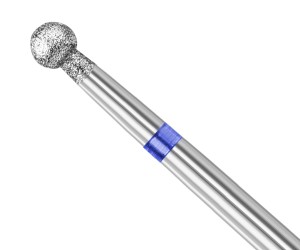 Clavier Frez diamentowy kulka do skórek hybryd żelu kulka 3mm /FRD 720 13, średni (niebieski)