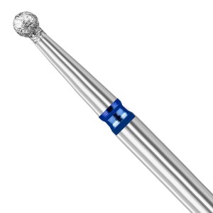 Clavier Frez diamentowy do skórek hybryd żelu kulka 2mm / FRD 720 2, średni (niebieski)