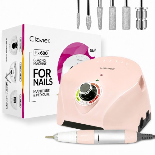 Clavier Frezarka do paznokci, Manicure FX 600, Powder Pink, 65W