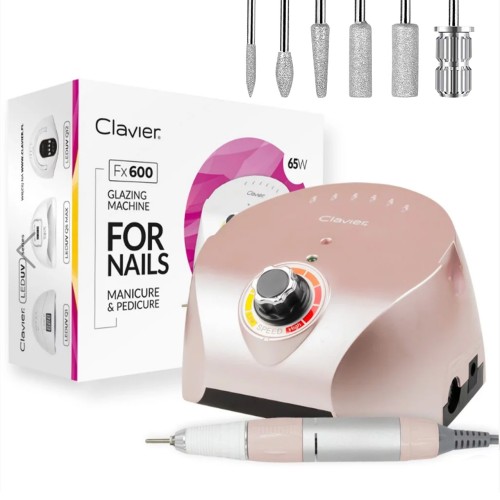 Clavier Frezarka do paznokci 65 W, Manicure 65 W FX 600, Rose Gold
