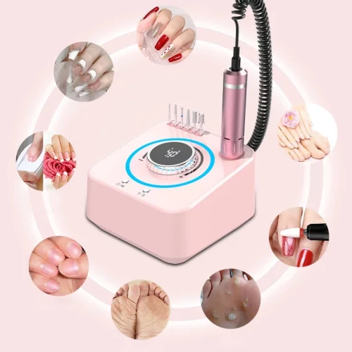 Clavier Profesjonalna Frezarka 80W do manicure, paznokci, pedicure, FX 1080, 40000 RPM, rose