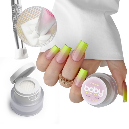 Clavier Baby Boomer Paint Żel 3w1 R07 Lime do ombre i zdobień paznokci