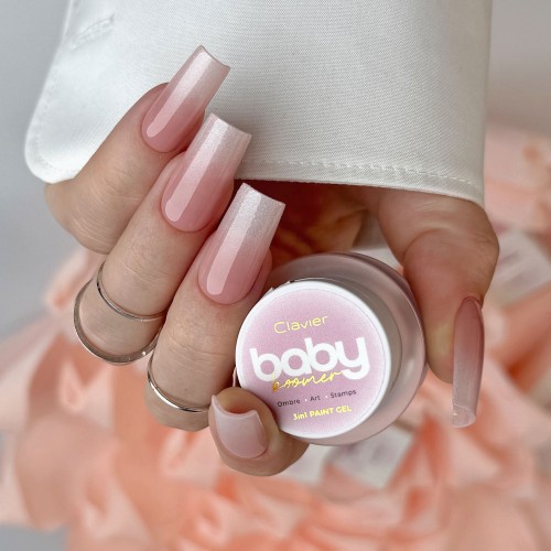 Clavier - Nailsology Zestaw żeli 3w1 Baby Boomer, Ombre, Art, Stamps, Sparkle (S01 S03), 3szt.