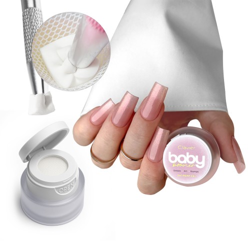 Clavier - Nailsology Żel Baby Boomer 3w1, Art, Stamps, S01 Shimmer, 3g.